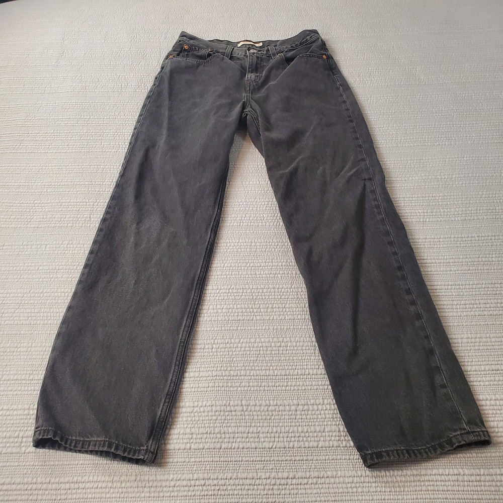 Levis Low Pro Straight Jeans Charcoal Gray Denim W27 A0964-0005 Mens Womens